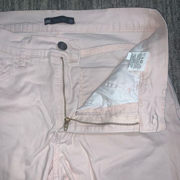 Lee Women's Size 10 Medium Pedal‎ Pink Easy Fit Cropped Jeans Pants - Picture 2 of 9